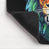 Cool King – Colorful Lion with Shades Design マウスパッド (コーナー)