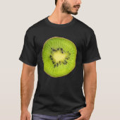 Cool Kiwi Slice Outfit Illustration Graphic Desig Tシャツ (正面)