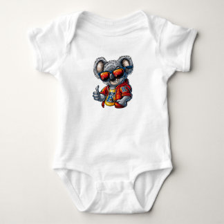"Cool Koala King Kids T-Shirt – Fun & Trendy Desig ベビーボディスーツ