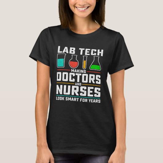 Cool Lab Tech Men Women Lab Week Medical Laborator Tシャツ (正面)