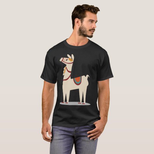 cool lama lama alpaca tシャツ (正面フル)