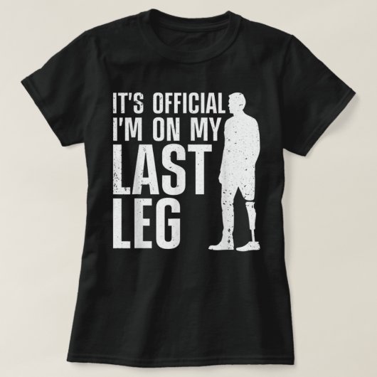 Cool Leg Amputee Art For Men Women Prosthetic Leg  Tシャツ (デザイン正面)