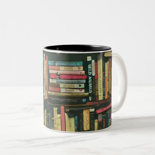 Cool library lover gift ツートーンマグカップ (正面右)