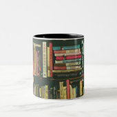 Cool library lover gift ツートーンマグカップ (中央)