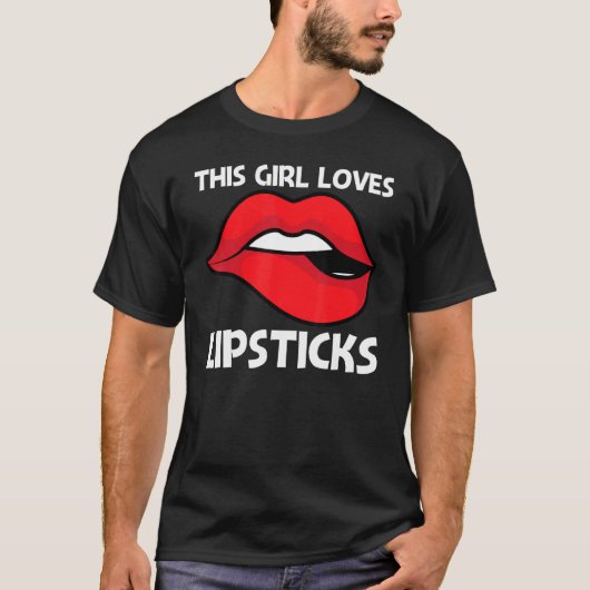 Cool Lipstick For Girls Kids Cosmetic Makeup 1 Tシャツ (正面)