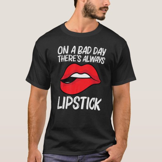 Cool Lipstick For Men Women Cosmetic Makeup Tシャツ (正面)
