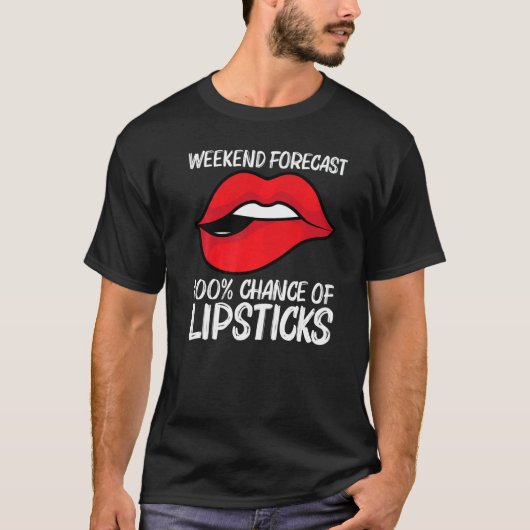 Cool Lipstick For Men Women Cosmetic Makeup Tシャツ (正面)