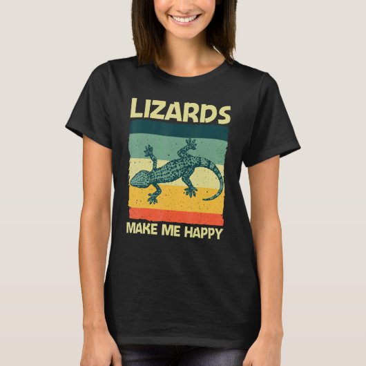 Cool Lizard For Men Women Reptile Animal Lizard Tシャツ (正面)