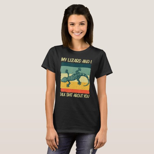 Cool Lizard For Men Women Reptile Animal Lizard Tシャツ (正面フル)