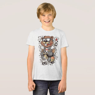 Cool Lumberjack Bear Kids T-Shirt - Artistic  トライブレンドＴシャツ