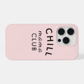 Cool Mama Club Modern Peachy Pink Mother's Day iPhoneケース (裏面横)