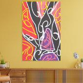 Cool Maori Art by RRW  キャンバスプリント (インサイチュ (リビング))