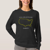 Cool Map America spring Totality Solar Eclipse Apr Tシャツ (正面)