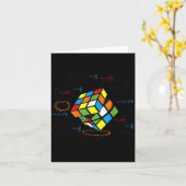 Cool Math Rubik Rubix Rubics Player Cube Math カード (黄色い花)