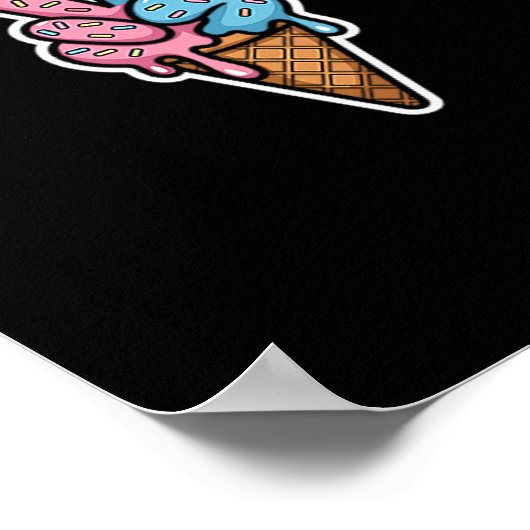 Cool Meme Six Seven 67 Ice Cream Sport Drip  ポスター (角)