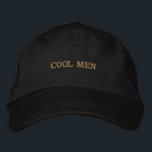 COOL MEN Printed Stylish Men Accessories-Hat Black 刺繍入りキャップ<br><div class="desc">Make a bold statement with this “COOL MEN” custom embroidered black cap. Designed in the Alternative Apparel Basic Adjustable style, this one-size-fits-all hat offers a comfortable fit and clean, modern look. The premium embroidery adds a sharp, long-lasting finish that stands out effortlessly. Perfect for casual outings, streetwear styling, or gifting...</div>