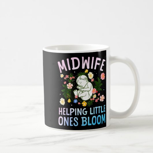 Cool Midwife Art For Women Midwifery Doula Nursing コーヒーマグカップ (右)