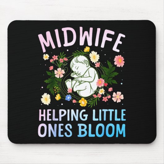 Cool Midwife Art For Women Midwifery Doula Nursing マウスパッド (正面)