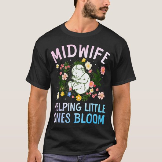 Cool Midwife Art For Women Midwifery Doula Nursing Tシャツ (正面)