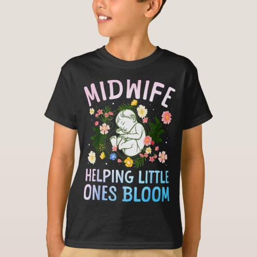 Cool Midwife Art For Women Midwifery Doula Nursing Tシャツ (正面)