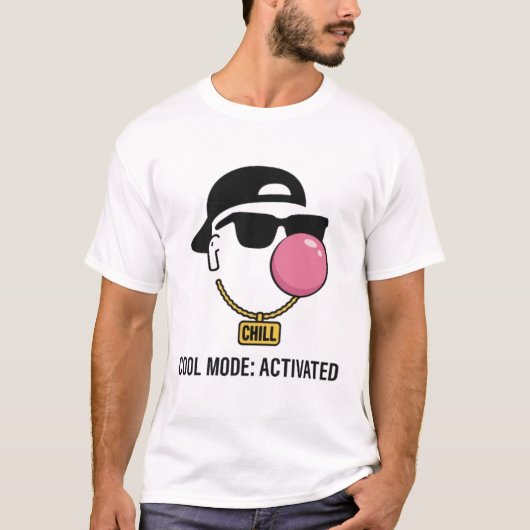 Cool Mode: Activated – Minimalist Street Style Tシャツ (正面)