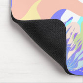 Cool Modern Abstract Flowing Art Colorful Desk Mat マウスパッド (コーナー)