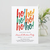 Cool Modern Colorful Christmas Calligraphy Script 招待状 (スタンド正面)