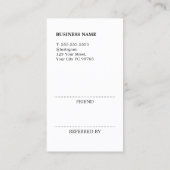 Cool Modern Faux Rose Gold Bold Beauty Salon 紹介カード (裏面)