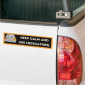 Cool Modern Indicator Safety Bumper Sticker バンパーステッカー (トラック上)