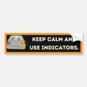 Cool Modern Indicator Safety Bumper Sticker バンパーステッカー (正面)