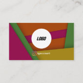 Cool Modern QR Code Logo 名刺 (裏面)