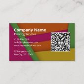 Cool Modern QR Code Logo 名刺 (正面)