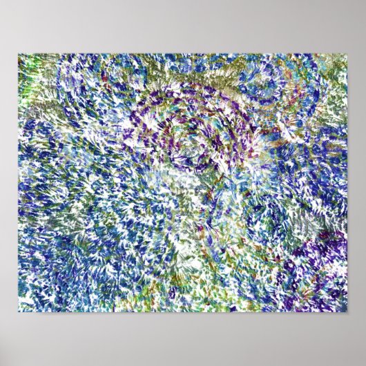 Cool, modern, trendy colorful abstract background ポスター (正面)