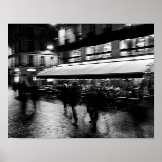 Cool, modern, urban blurry Paris ポスター (正面)