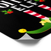 Cool Mom Christmas Elf Matching Pajama X-mas Party ポスター (角)