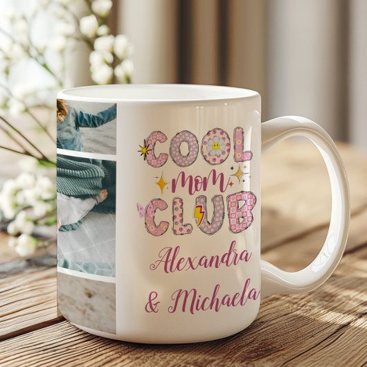 Cool Mom Club Retro 7 Photo Mug コーヒーマグカップ