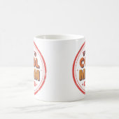 Cool Mom Club | Retro Badge Logo コーヒーマグカップ (中央)