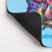 Cool Mom Cooler Son | Custom Name Retro Mousepad マウスパッド (コーナー)