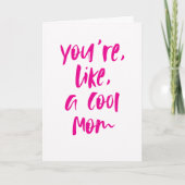Cool mom fun bold Happy Mother's Day カード (正面)