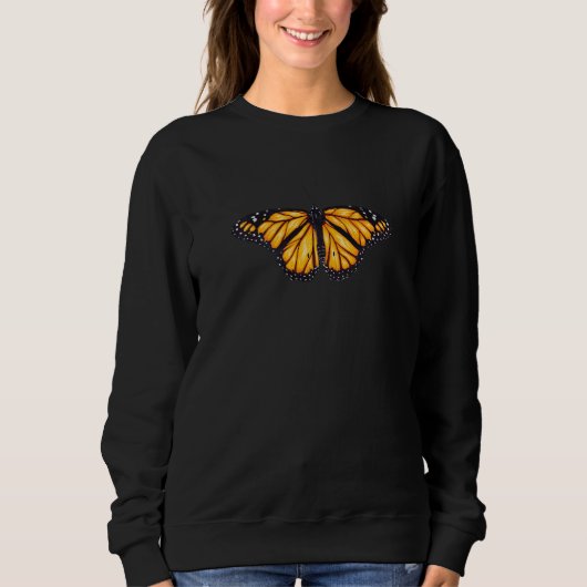 Cool Monarch Butterfly Men Women Entomology Insect スウェットシャツ (正面)