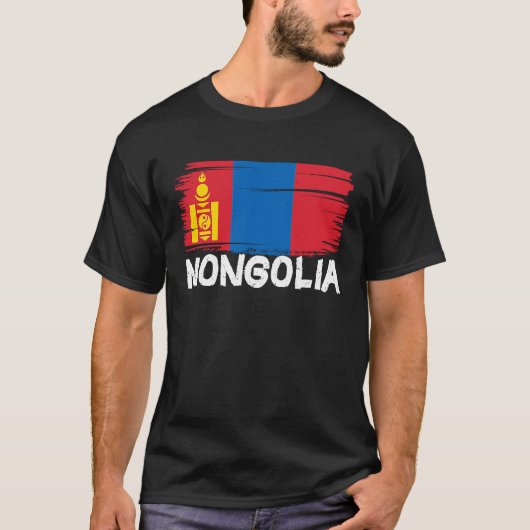 Cool Mongolia Flag Tシャツ (正面)