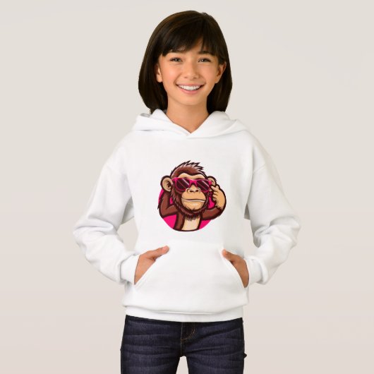 Cool Monkey Baby Hoodie (正面フル)