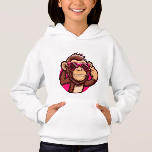 Cool Monkey Baby Hoodie (正面)