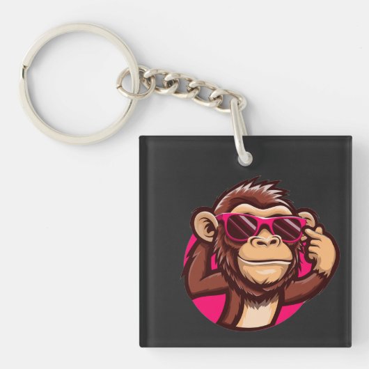 Cool Monkey Keychain  キーホルダー (正面)