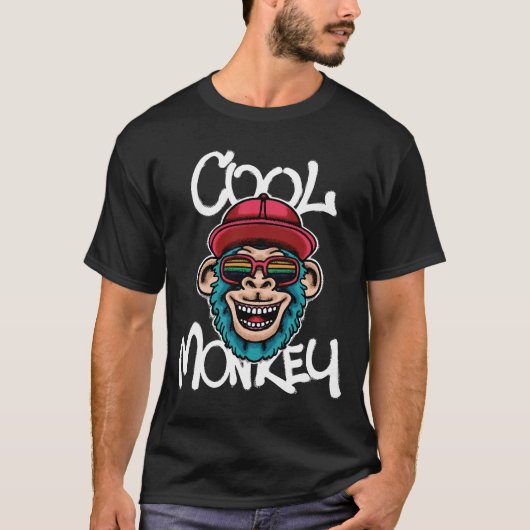 Cool Monkey streetwear Tシャツ (正面)