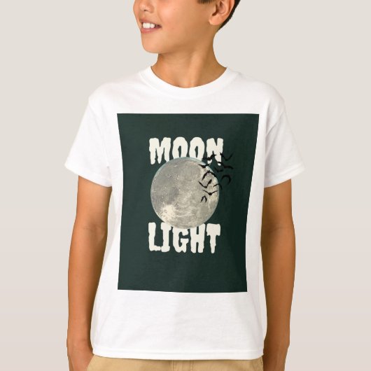 Cool Moon Light Galaxy Birthday Gift Boy's T-Shirt Tシャツ (正面)