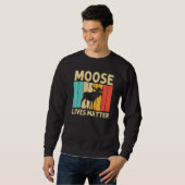 Cool Moose For Men Women Moose Alaska Moose Elk Hu スウェットシャツ (正面フル)
