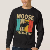 Cool Moose For Men Women Moose Alaska Moose Elk Hu スウェットシャツ (正面)