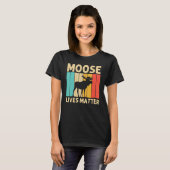 Cool Moose For Men Women Moose Alaska Moose Elk Hu Tシャツ (正面フル)