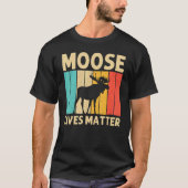 Cool Moose For Men Women Moose Alaska Moose Elk Hu Tシャツ (正面)